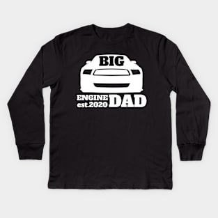 Big engine dad car lover Kids Long Sleeve T-Shirt